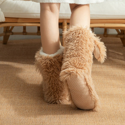 🔥Verbesserte Wärme, sicherer Griff – Damen Winter Kuschelsocken mit Anti-Rutsch-Funktion ✨
