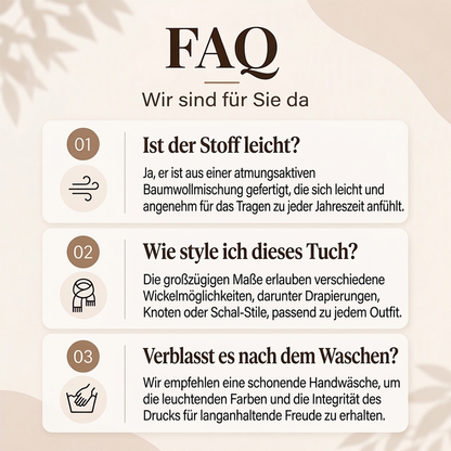 ☁️Weich und bequem, vielseitig im Alltag – leichter Schal mit Leopardenmuster ✨