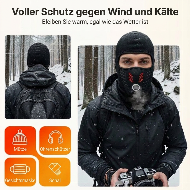 💥 Rundum-Windschutz & Wärme – Unisex Winter-Vollgesichtsmaske ✨