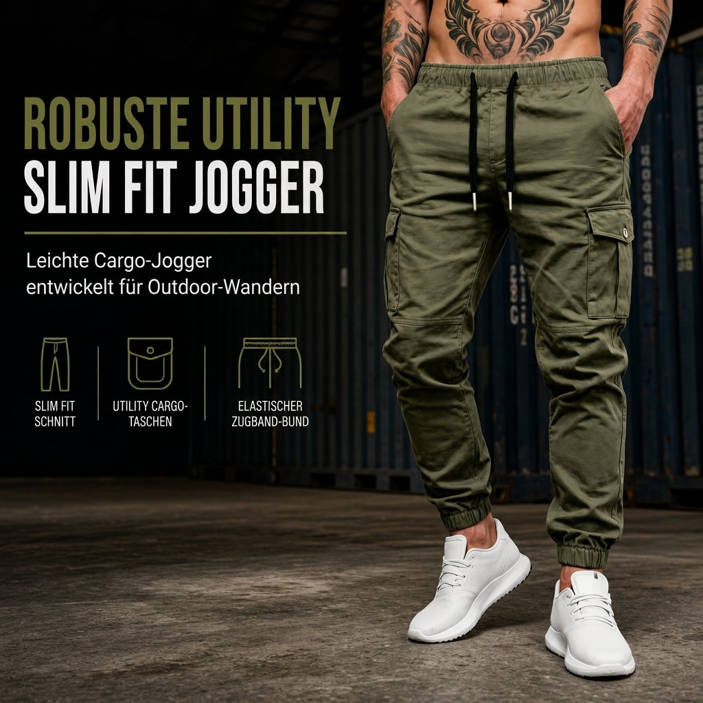 💪Abriebfest & robust, Outdoor-Sport – Robuste, schmal geschnittene Utility-Jogginghose für Herren ✨