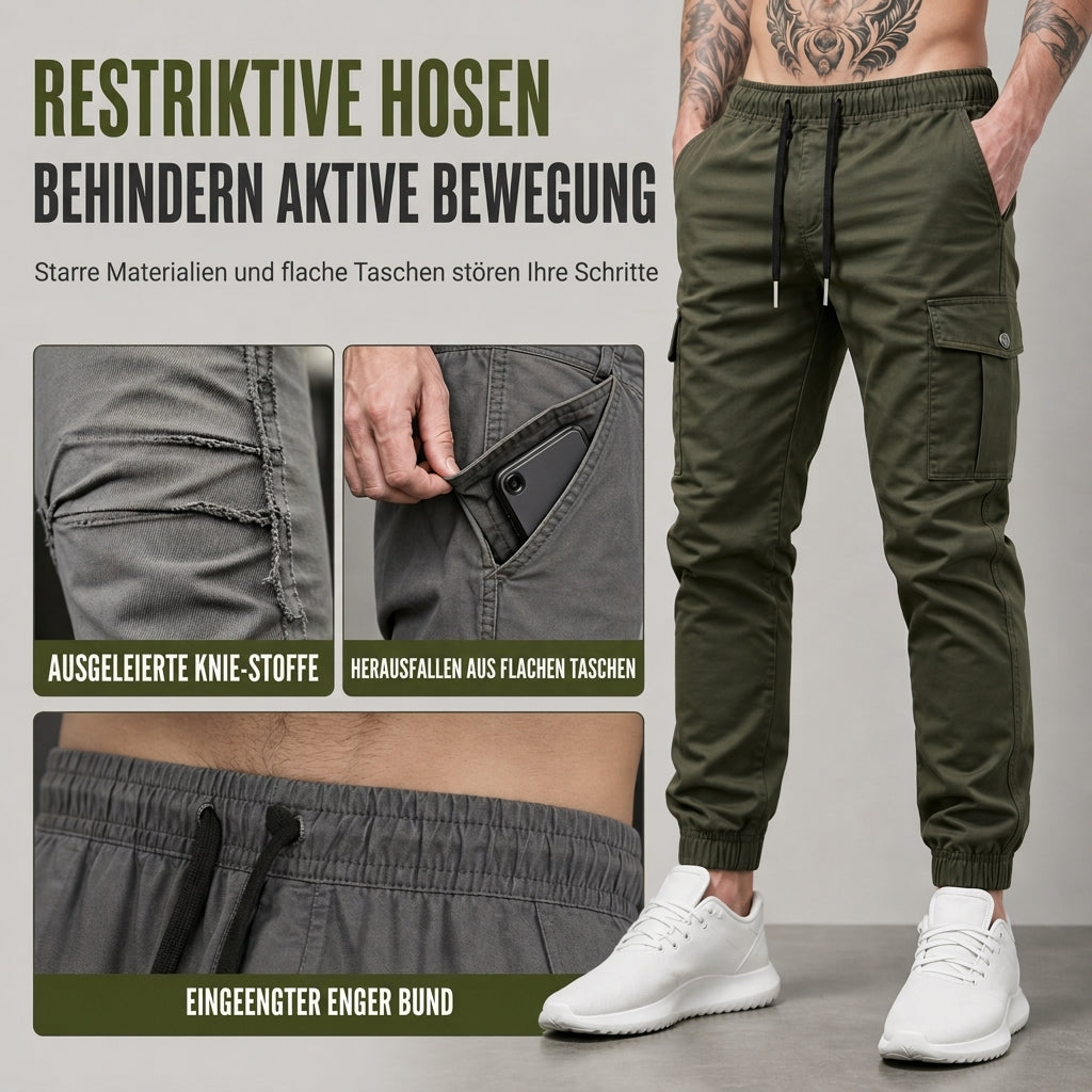 💪Abriebfest & robust, Outdoor-Sport – Robuste, schmal geschnittene Utility-Jogginghose für Herren ✨