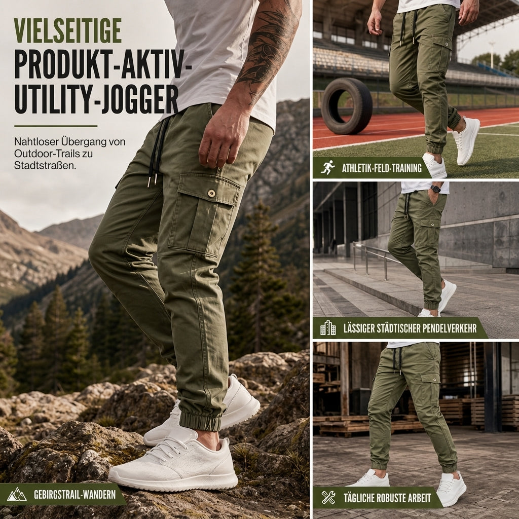 💪Abriebfest & robust, Outdoor-Sport – Robuste, schmal geschnittene Utility-Jogginghose für Herren ✨