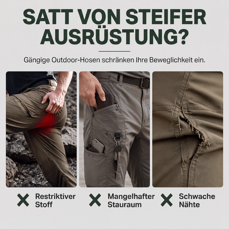 🔥👖Bestseller | Elastischer Komfort, freie Bewegung – Outdoor-Stretch-Cargohose für Herren