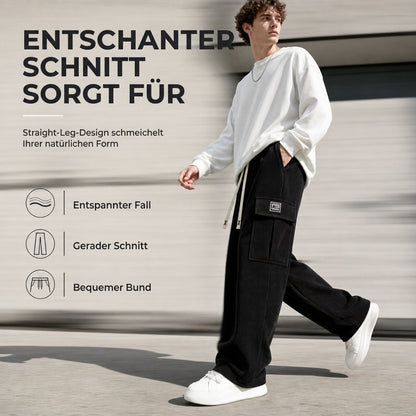 🧥Lässige Streetwear, kuscheliger Tragekomfort – Cargohose aus Cord für Herren ✨