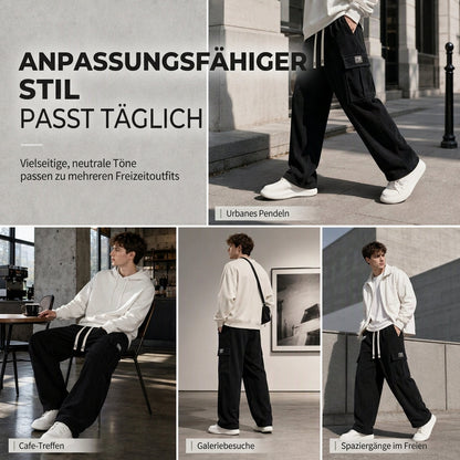 🧥Lässige Streetwear, kuscheliger Tragekomfort – Cargohose aus Cord für Herren ✨