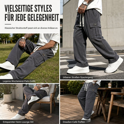 🧥Lässige Streetwear, kuscheliger Tragekomfort – Cargohose aus Cord für Herren ✨