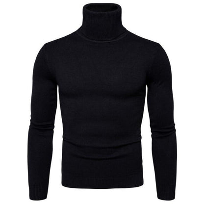 👔Elegante Passform, Business & Alltag – Klassischer Herren-Rollkragenpullover ✨