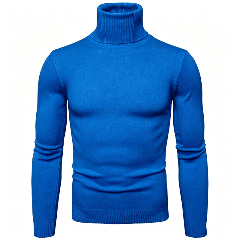 👔Elegante Passform, Business & Alltag – Klassischer Herren-Rollkragenpullover ✨