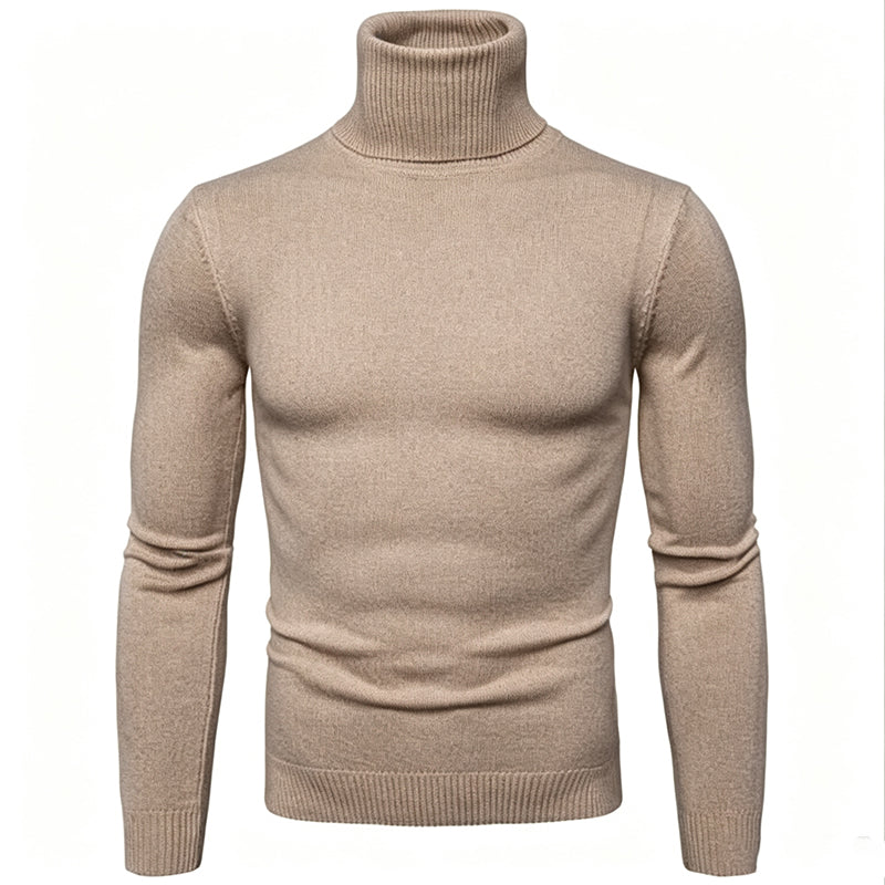 👔Elegante Passform, Business & Alltag – Klassischer Herren-Rollkragenpullover ✨