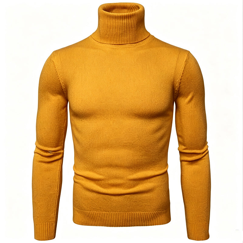 👔Elegante Passform, Business & Alltag – Klassischer Herren-Rollkragenpullover ✨