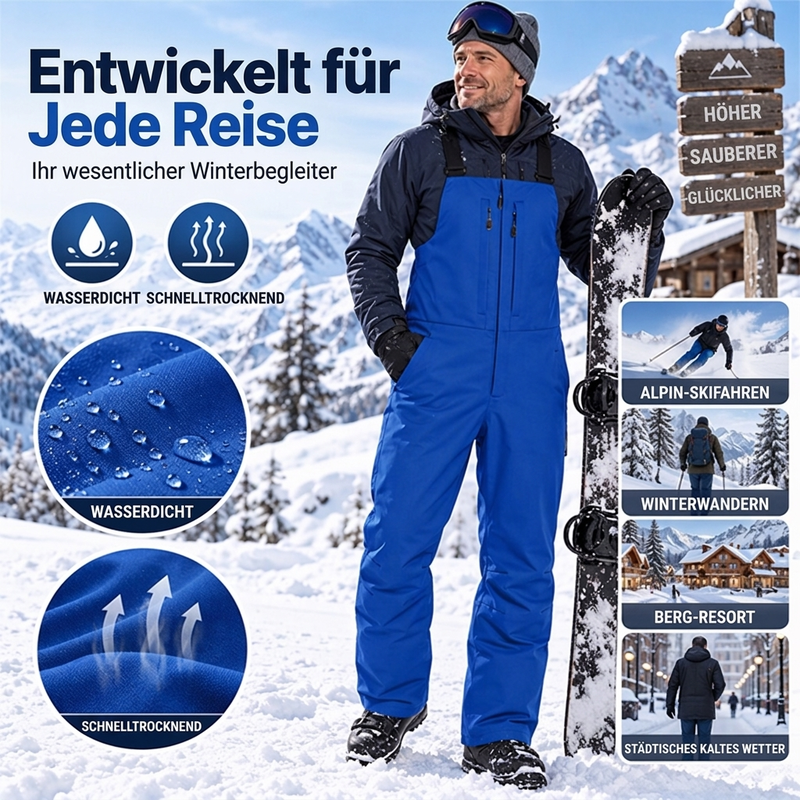 ❄️Wasser- und schneefest, Ski im Freien – Unisex-Skihose mit Hosenträgern ✨