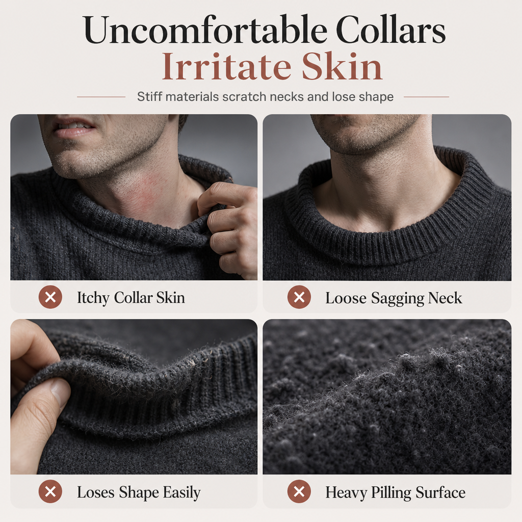 👔Vielseitig für Büro & Freizeit, viele Farben & Größen – Herren-Strickpullover mit Stehkragen ✨