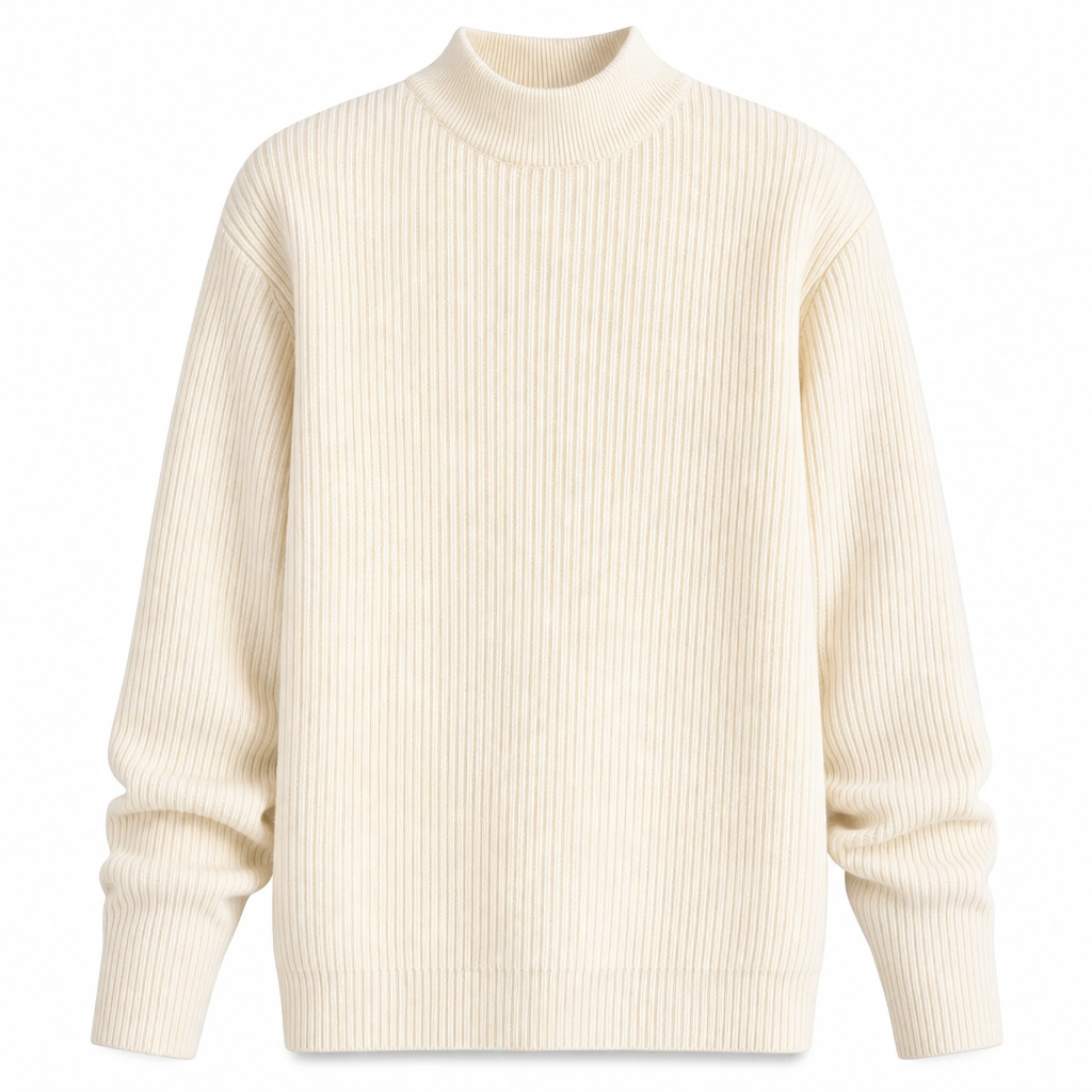 👔Vielseitig für Büro & Freizeit, viele Farben & Größen – Herren-Strickpullover mit Stehkragen ✨