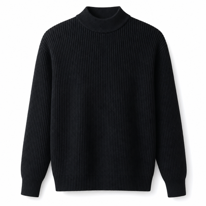 👔Vielseitig für Büro & Freizeit, viele Farben & Größen – Herren-Strickpullover mit Stehkragen ✨
