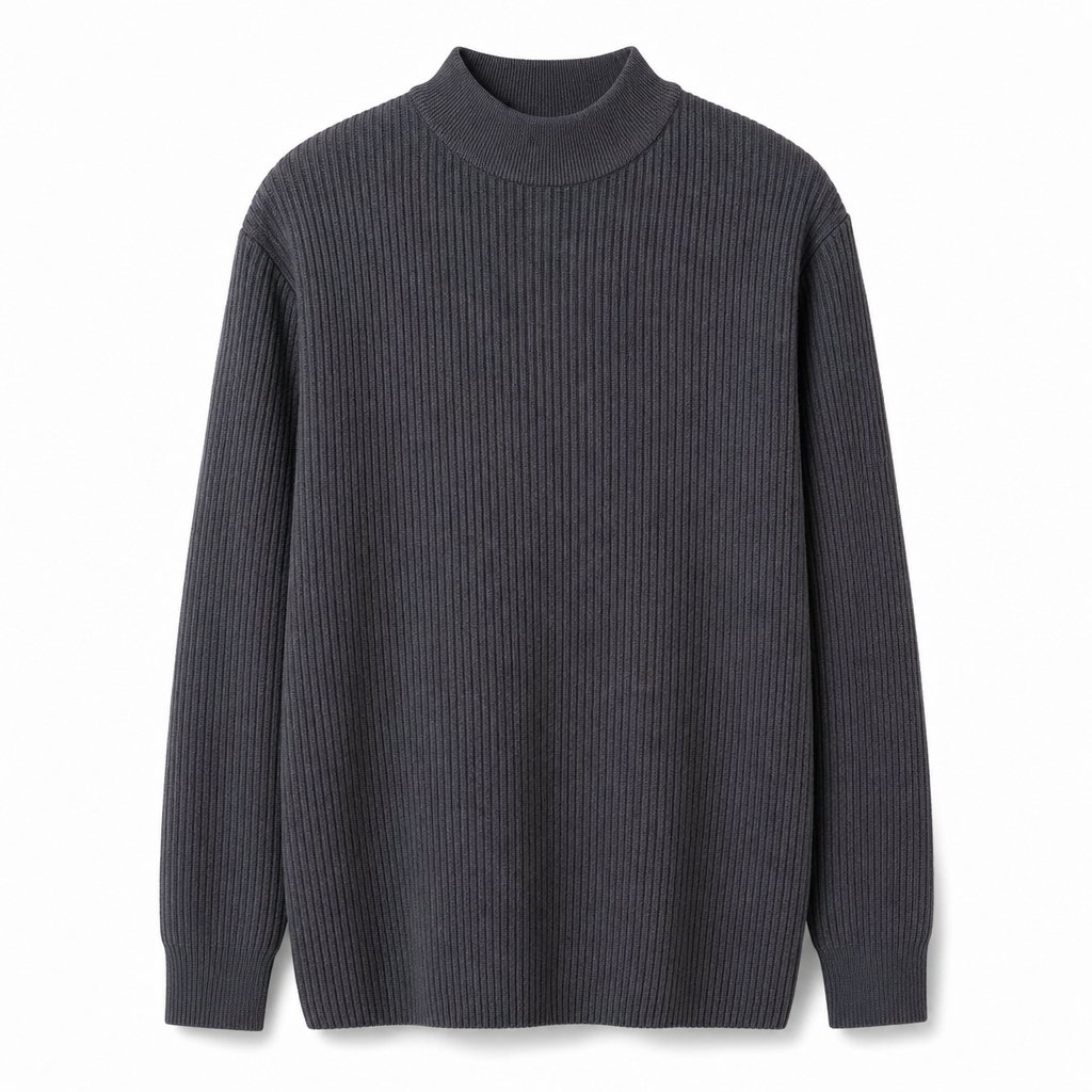 👔Vielseitig für Büro & Freizeit, viele Farben & Größen – Herren-Strickpullover mit Stehkragen ✨