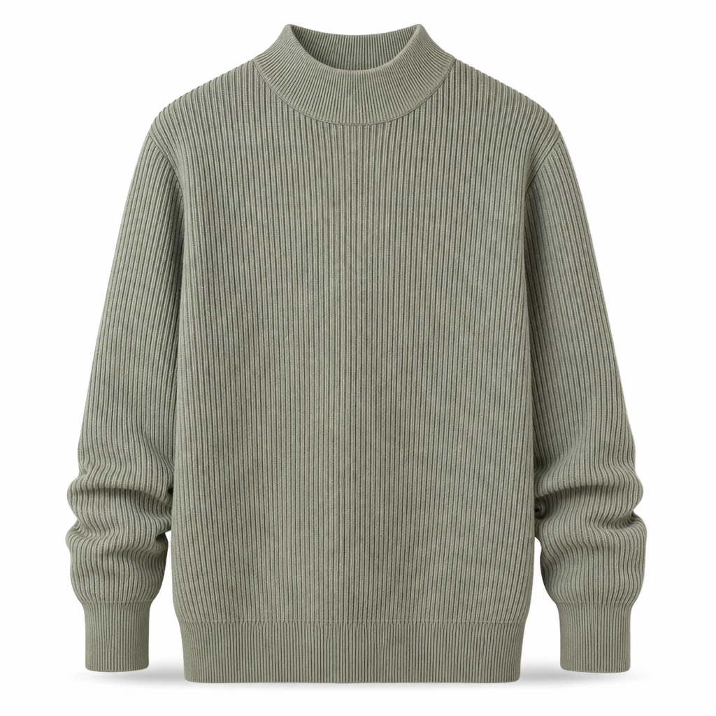 👔Vielseitig für Büro & Freizeit, viele Farben & Größen – Herren-Strickpullover mit Stehkragen ✨