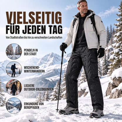 🔥Plüschfutter, Winter-Kälteschutz – Herren Winter Cargohose mit Plüschfutter ✨
