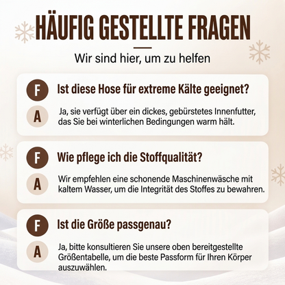 🔥Plüschfutter, Winter-Kälteschutz – Herren Winter Cargohose mit Plüschfutter ✨