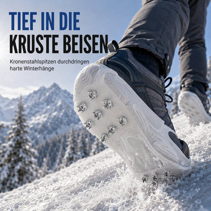 ❄️14 Noppen für sicheren Halt, stabil auf Eis & Schnee – Rutschfeste Schuhabdeckung mit Eisstollen ✨