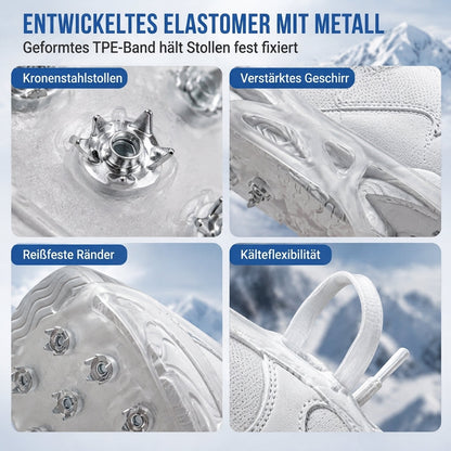 ❄️14 Noppen für sicheren Halt, stabil auf Eis & Schnee – Rutschfeste Schuhabdeckung mit Eisstollen ✨
