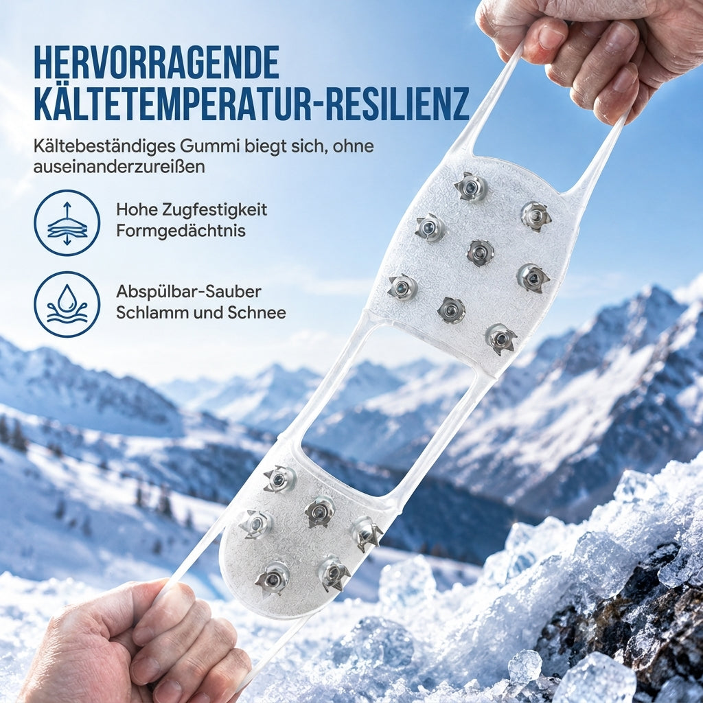 ❄️14 Noppen für sicheren Halt, stabil auf Eis & Schnee – Rutschfeste Schuhabdeckung mit Eisstollen ✨