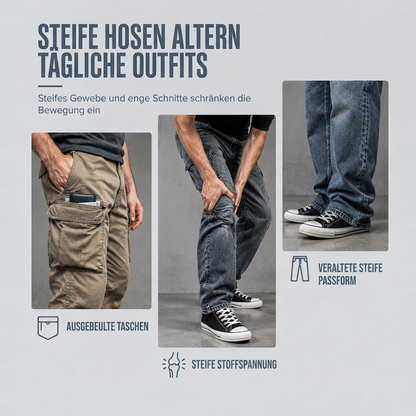 ✨Acid Wash Vintage, Y2K Street – Herren Acid Wash Cargo-Jeans ✨