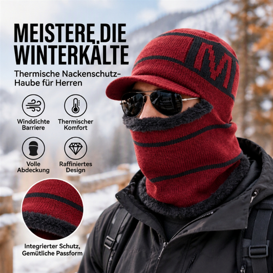 Warme Winter-Strickmütze für Herren