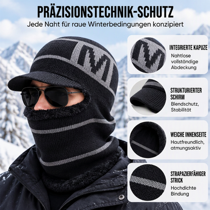 Warme Winter-Strickmütze für Herren