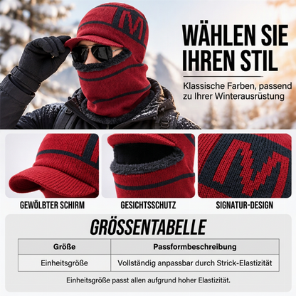 ❄️Elastische Ohrenabdeckung, Winter draußen – Warme Winter-Strickmütze für Herren ✨