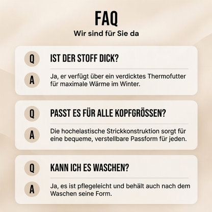 ❄️Elastische Ohrenabdeckung, Winter draußen – Warme Winter-Strickmütze für Herren ✨