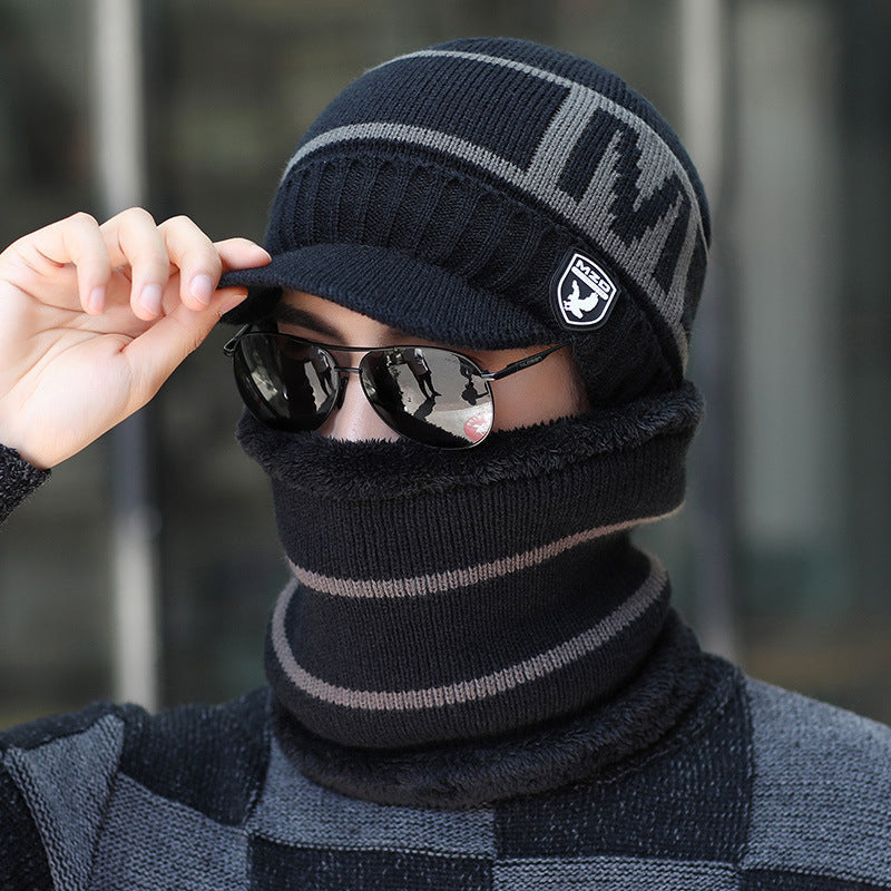 Warme Winter-Strickmütze für Herren