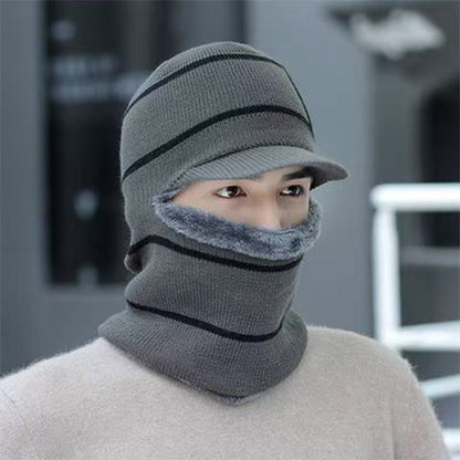 Warme Winter-Strickmütze für Herren