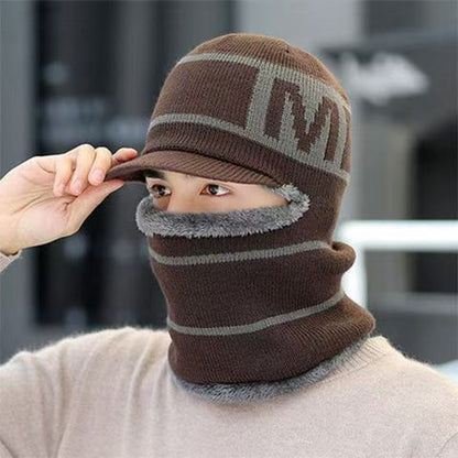 Warme Winter-Strickmütze für Herren