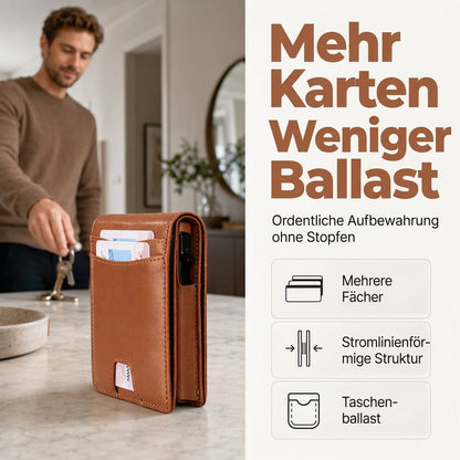 🛡️RFID-Schutz, Privatsphäre & Sicherheit – Minimalistische schmale RFID-Brieftasche ✨
