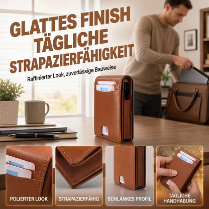 🛡️RFID-Schutz, Privatsphäre & Sicherheit – Minimalistische schmale RFID-Brieftasche ✨
