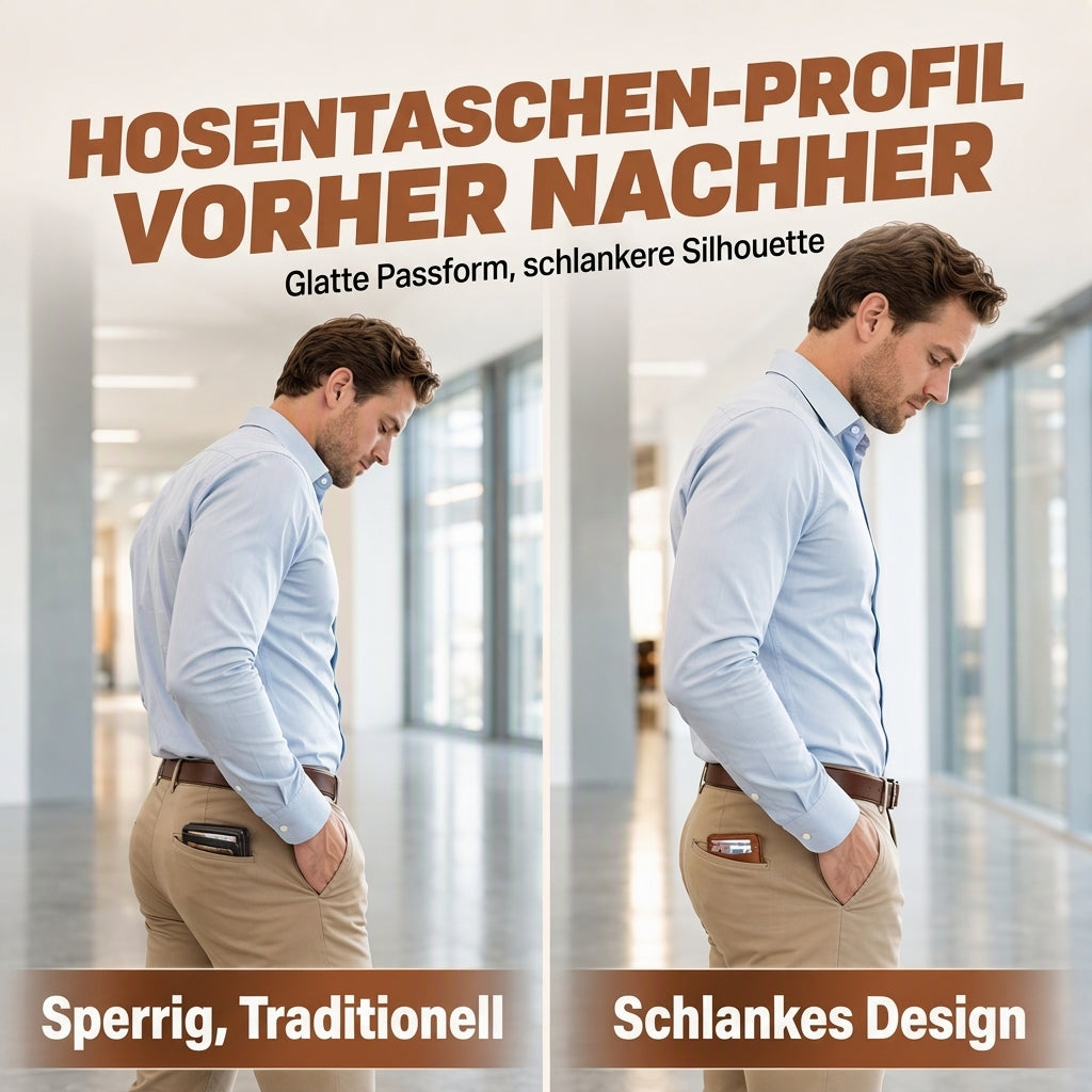 🛡️RFID-Schutz, Privatsphäre & Sicherheit – Minimalistische schmale RFID-Brieftasche ✨