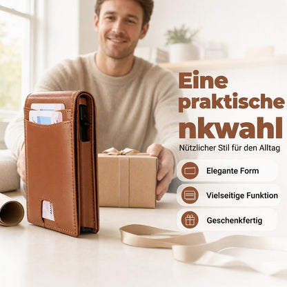 🛡️RFID-Schutz, Privatsphäre & Sicherheit – Minimalistische schmale RFID-Brieftasche ✨