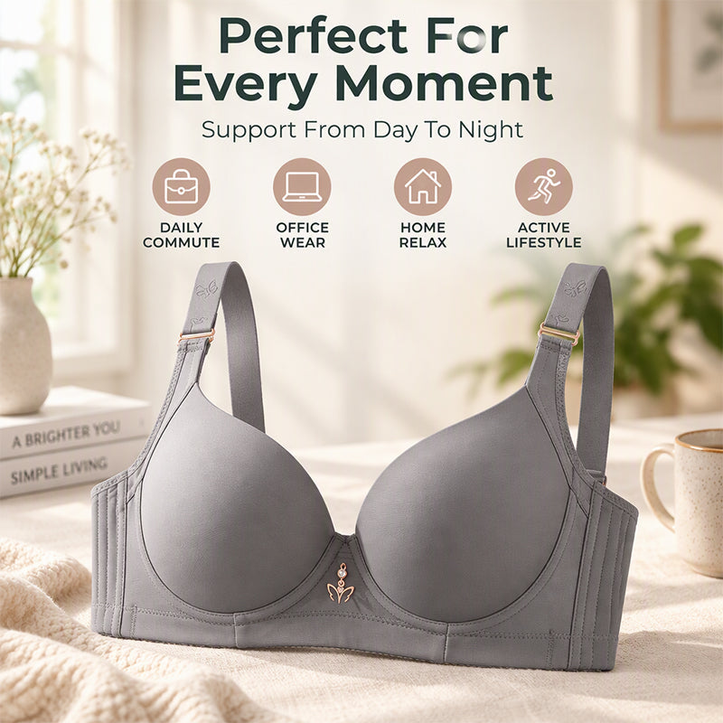 🌸Weich & hautfreundlich, Komfort den ganzen Tag – Damen nahtloser Bügel-BH ✨