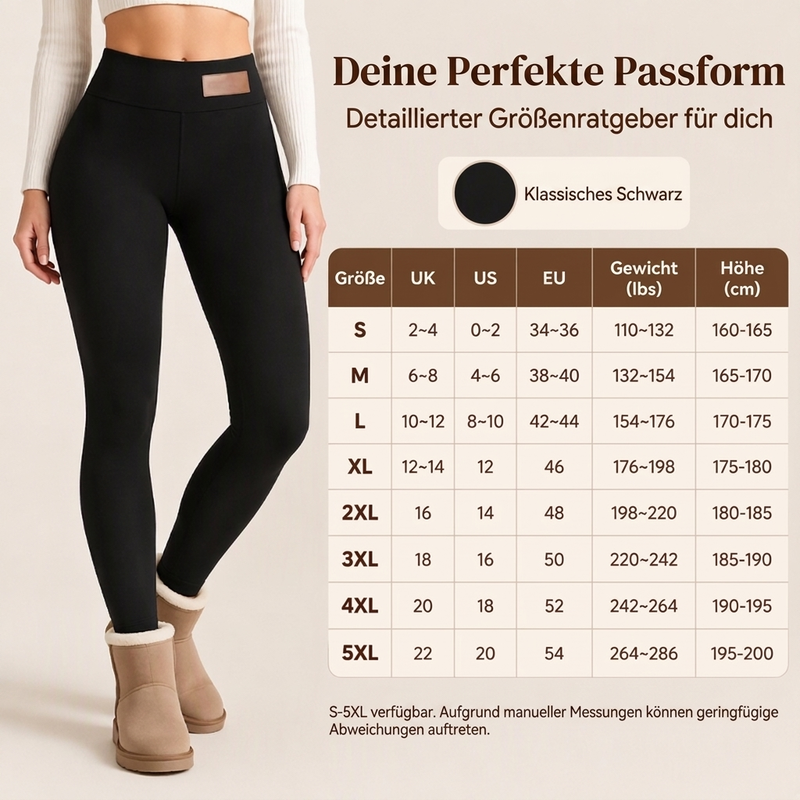 🔥Hohe Taille & Wärme, ideal für Herbst/Winter – Damen Thermo-Leggings mit hoher Taille ✨