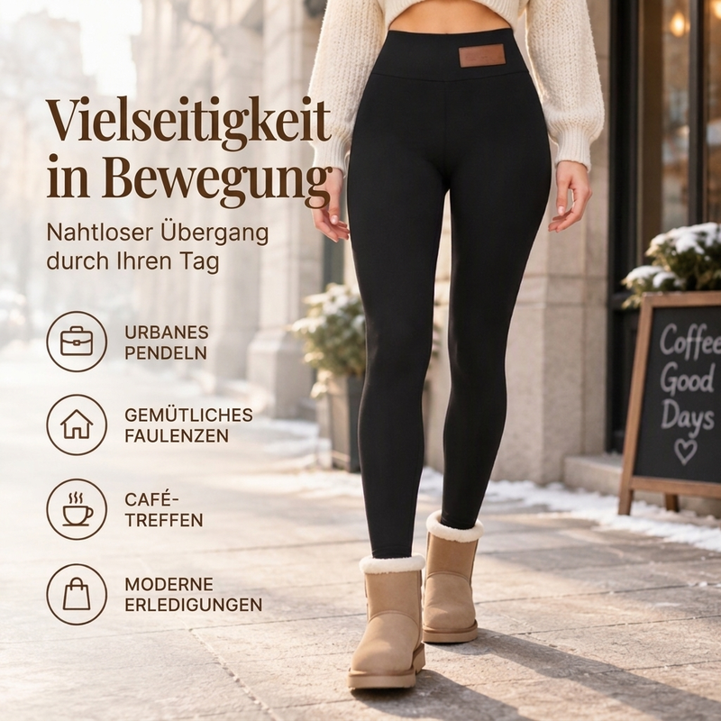 🔥Hohe Taille & Wärme, ideal für Herbst/Winter – Damen Thermo-Leggings mit hoher Taille ✨