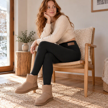 🔥Hohe Taille & Wärme, ideal für Herbst/Winter – Damen Thermo-Leggings mit hoher Taille ✨
