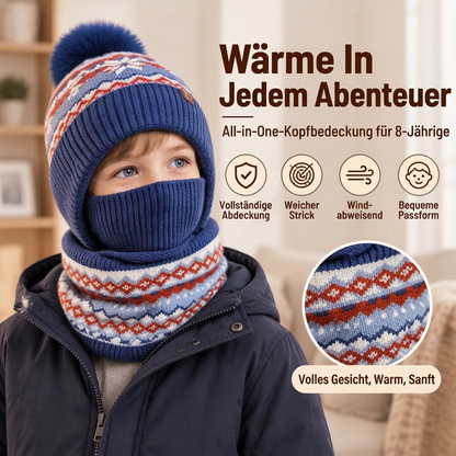 🧒Kinderfreundlich & sicher, leicht an- und auszuziehen – Winddichte wärmende Kinder-Wintersturmhaube ✨
