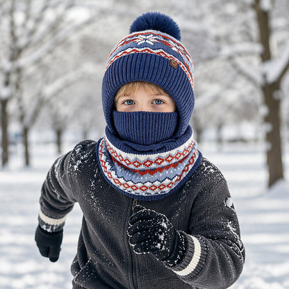 🧒Kinderfreundlich & sicher, leicht an- und auszuziehen – Winddichte wärmende Kinder-Wintersturmhaube ✨