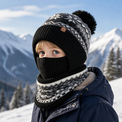 🧒Kinderfreundlich & sicher, leicht an- und auszuziehen – Winddichte wärmende Kinder-Wintersturmhaube ✨