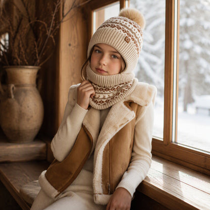 🧒Kinderfreundlich & sicher, leicht an- und auszuziehen – Winddichte wärmende Kinder-Wintersturmhaube ✨