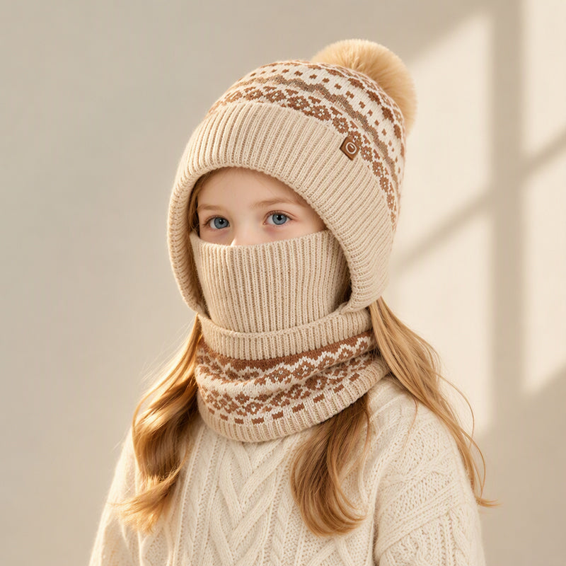 🧒Kinderfreundlich & sicher, leicht an- und auszuziehen – Winddichte wärmende Kinder-Wintersturmhaube ✨
