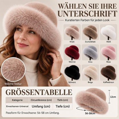 ⏰Blitzangebot, vielseitig für Herbst & Winter – Damen warme Kunstpelz-Mütze ✨
