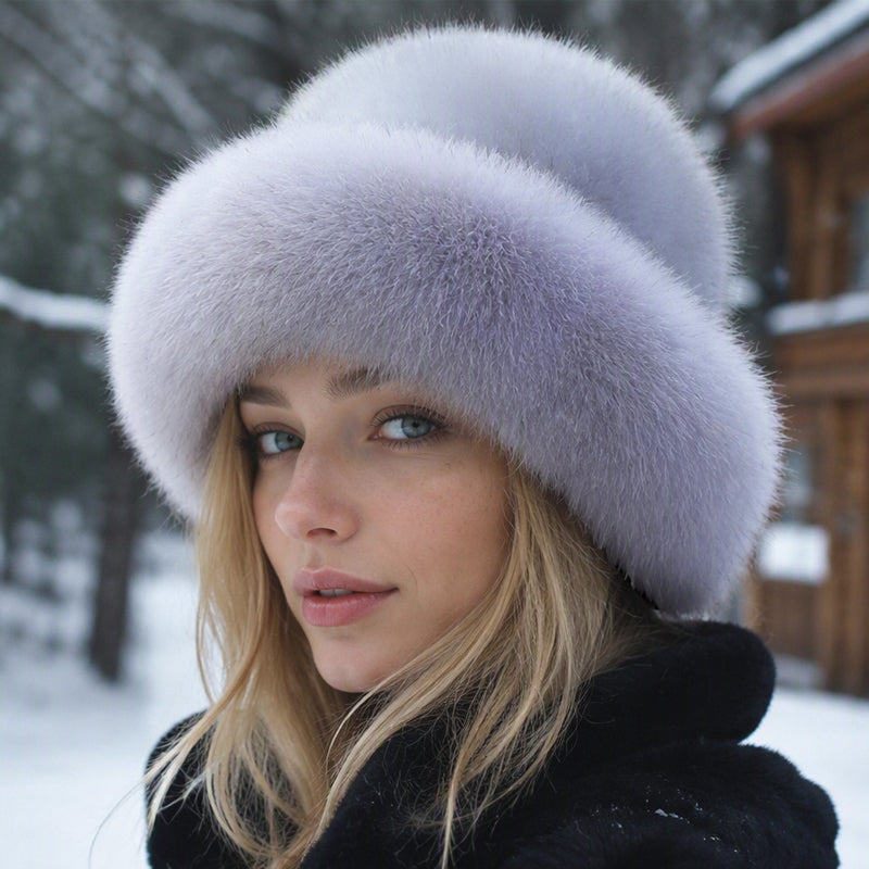 ⏰Blitzangebot, vielseitig für Herbst & Winter – Damen warme Kunstpelz-Mütze ✨