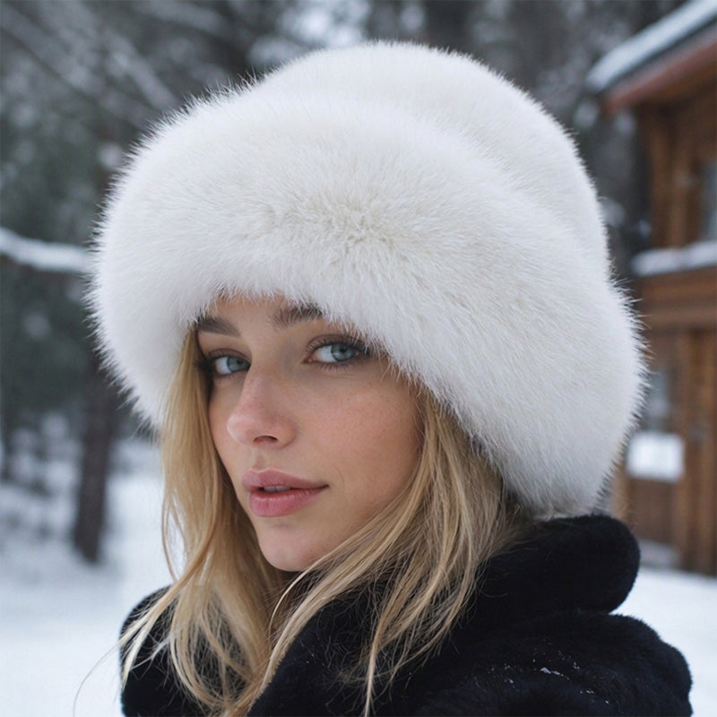 ⏰Blitzangebot, vielseitig für Herbst & Winter – Damen warme Kunstpelz-Mütze ✨