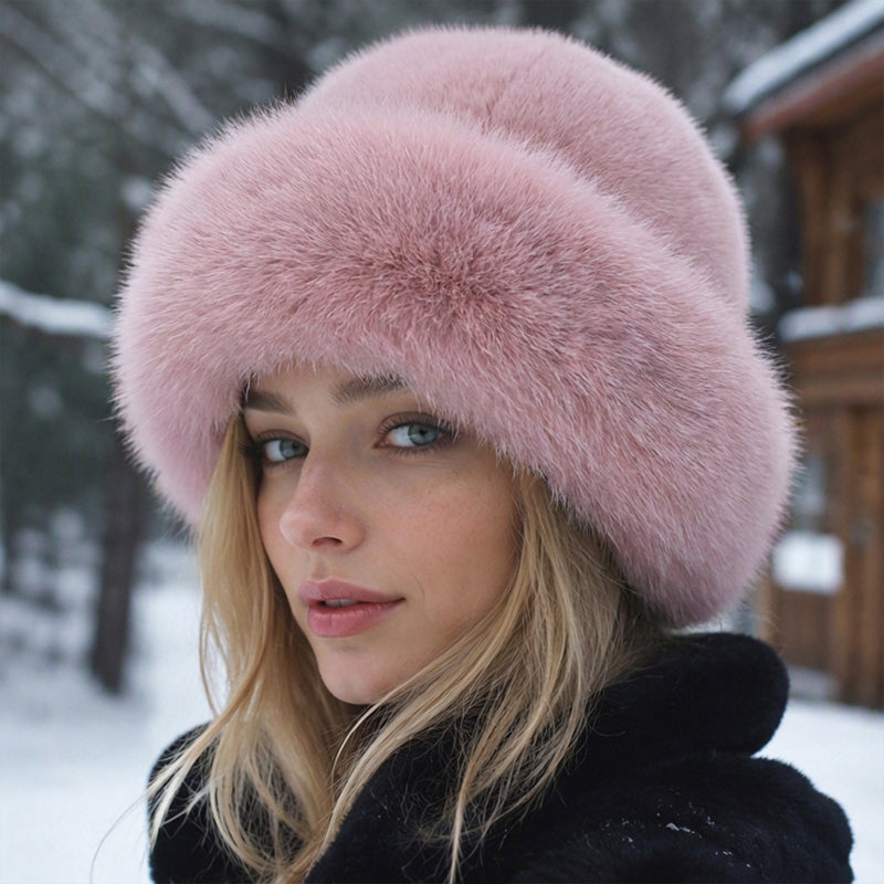 ⏰Blitzangebot, vielseitig für Herbst & Winter – Damen warme Kunstpelz-Mütze ✨